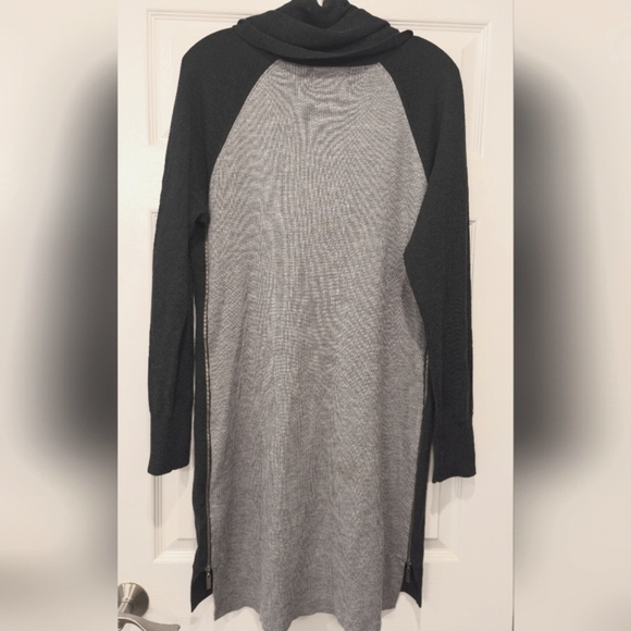 Cynthia Rowley extra fine merino wool side zipper midi sweaterdress XL soft - Picture 2 of 7